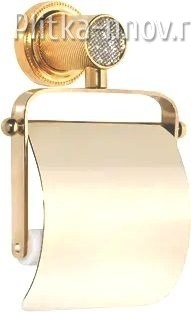 Royal Cristal 10921-G Gold с крышкой Держатель туалетной бумаги Boheme