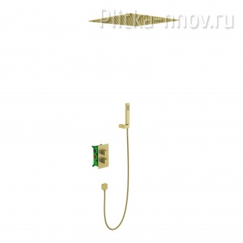 Petruma SX-5029/17SM Золото матовое Душевая система встроенная с термостатом Timo