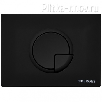 NOVUM R5 BERGES Soft Touch черная кнопка смыва