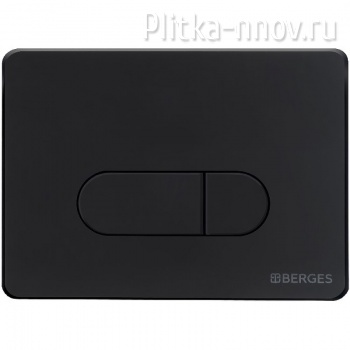 NOVUM D5 BERGES Soft Touch черная кнопка смыва
