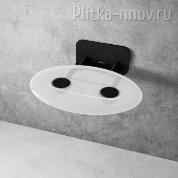 Сиденье OVO-P II-CLEAR/BLACK Унивеpсальное сиденье для душа Ravak